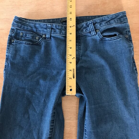 Prana Skinny Jeans Women 10/30 Blue Mid Rise Medium Wash Stretch Preppy - Picture 7 of 10